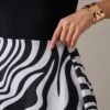 08df53b8-5d63-4323-a3b7-23061854cc8a-2 Black Zebra Print Swim Dress – Scoop Neck One-Piece with Flared Skirt