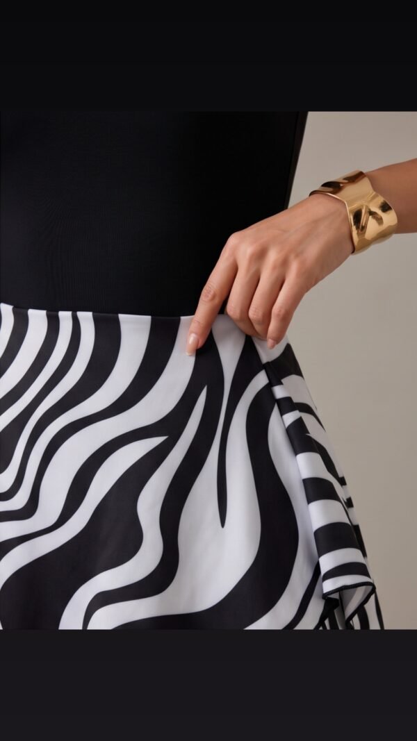 08df53b8-5d63-4323-a3b7-23061854cc8a-2 Black Zebra Print Swim Dress – Scoop Neck One-Piece with Flared Skirt