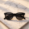 Black Square Sunglasses with Star Detail