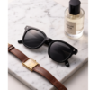 Black Square Sunglasses with Star Detail