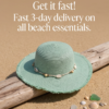 BS-ACC-002_4 Mint Green Fringed Straw Sun Hat