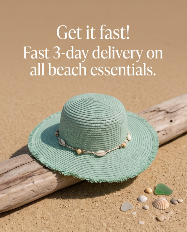 BS-ACC-002_4 Mint Green Fringed Straw Sun Hat