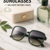 BS-ACC-006_1 Green Oversized Square Sunglasses