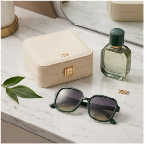 Green Oversized Square Sunglasses