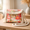 Multicolor Patchwork Embroidered Fringe Crossbody Bag