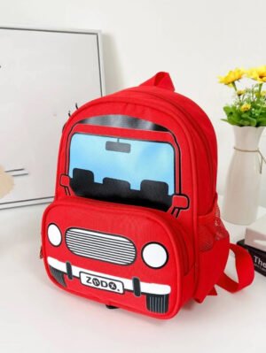Red Car Design Kids Backpack