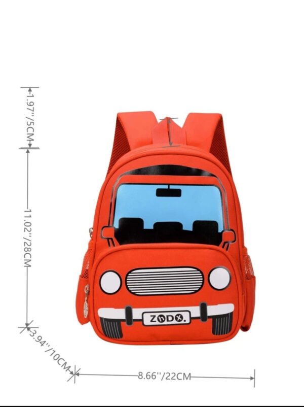 BS-ACC-013_4 Red Car Design Kids Backpack