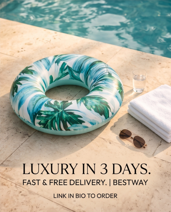 Bestway Tropical Palm Print Inflatable Pool Tube