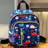 Navy Dinosaur Print Kids Backpack