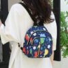 Navy Dinosaur Print Kids Backpack