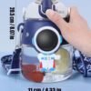 BS-ACC-022_3 Blue Astronaut Design Kids Water Bottle with Strap
