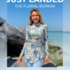 Floral Long-Sleeve Burkini with Blue Leggings