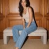 Light Wash Wide-Leg High-Waist Jeans