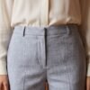 Heather Blue Tailored Cropped Trousers
