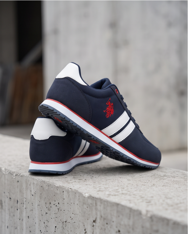 US Polo Assn. Navy Retro Running Sneakers