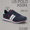 US Polo Assn. Navy Retro Running Sneakers