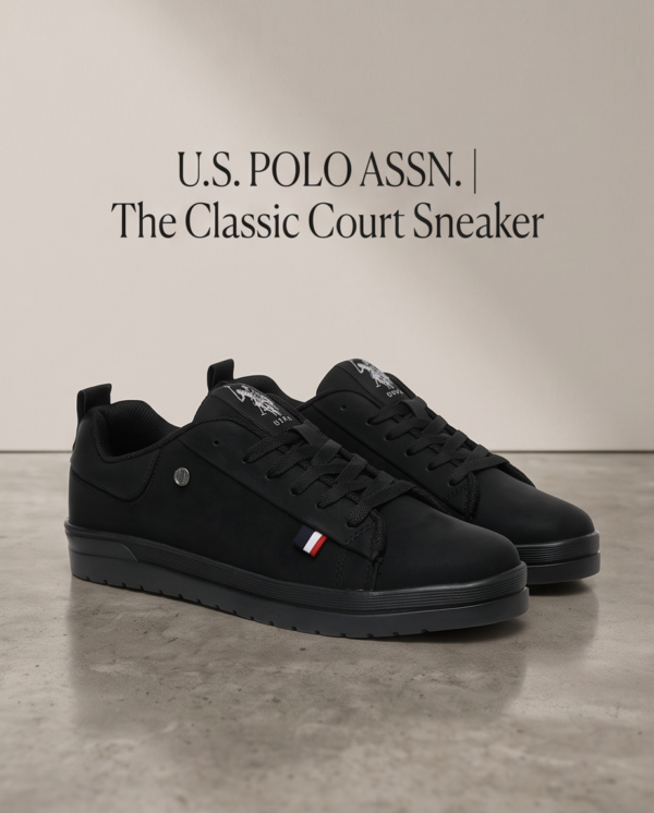 US Polo Assn. All-Black Classic Sneakers