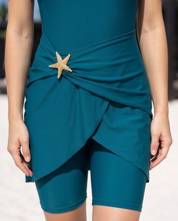 Teal Two-Piece Modest Swim Set