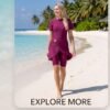 BS-SWM-002_3 Magenta Two-Piece Modest Swim Set
