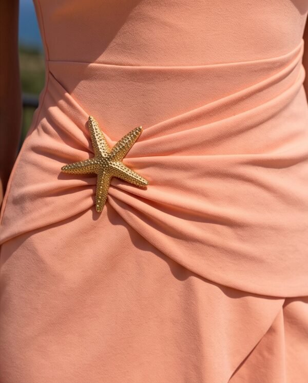 Peach Two-Piece Modest Swim Set