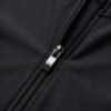 Black Zip-Front Boyleg Romper Swimsuit