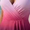 Pink-Purple Ombre Wrap Swim Dress