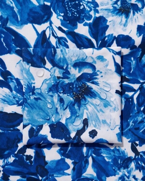 BS-SWM-053_2 Blue Floral Print Swim Dress with Leggings