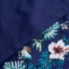 Navy Floral Print Romper Swimsuit
