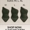 Olive Green One-Shoulder Ruched Mesh Panel Swimsuit
