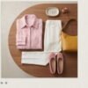 Max Pink Fuzzy Knit Button-Up Shirt