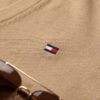 Tommy Hilfiger Camel V-Neck Knit Sweater
