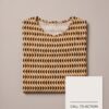 BS-TOP-009_4 Primark Camel Geometric Print Long-Sleeve Chemise Top