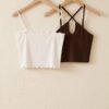 Ribbed Crop Top Set (4 Pieces) — Neutral Basics Bundle