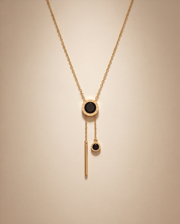 img_0222-2 Gold-Tone Stainless Steel Lariat Necklace – Black Onyx Drop Pendants