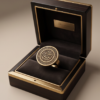 img_0741-2 Vintage Bronze Arabic Calligraphy Coin Ring – Wave Border Statement Ring