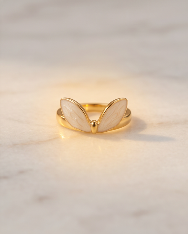 img_0761 Gold-Tone Stainless Steel Sunburst Ring – White Stone Sun Design