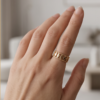 img_0889 Gold-Tone Stainless Steel Open Cutout Ring – Leaf Link Design