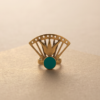 img_0927 Vintage Gold-Tone Art Deco Fan Ring – Green Enamel Stone Accent
