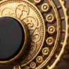 Vintage Antique Gold Black Onyx Statement Ring – Sunburst Textured Design