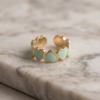 img_0960 Mint Enamel Heart Band Ring — Gold-Tone Stainless Steel, Adjustable