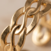 Braided Weave Wide Band Ring — Gold-Tone Stainless Steel, Adjustable