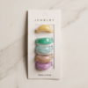 Chunky Marbled Acrylic Ring — Pastel Resin Dome Band (Sold Individually)