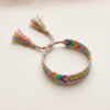 Woven Friendship Bracelet — Bohemian Braided Cord, Adjustable (Sold Individually)