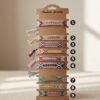 Woven Friendship Bracelet — Bohemian Braided Cord, Adjustable (Sold Individually)