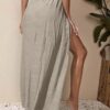 Wrap Maxi Beach Cover-Up Skirt — Sage Green, Side Tie Sarong