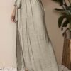 Wrap Maxi Beach Cover-Up Skirt — Sage Green, Side Tie Sarong