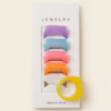 img_1449 Chunky Square Acrylic Ring — Bright Resin Statement Band (Sold Individually)