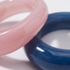 img_1454 Chunky Marbled Resin Ring — Glossy Acrylic Band (Sold Individually)