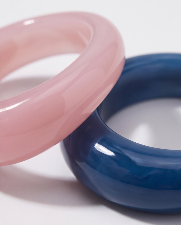 img_1454 Chunky Marbled Resin Ring — Glossy Acrylic Band (Sold Individually)