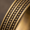 Beaded Line Copper Cuff Bracelet — Antique Gold Textured Bangle